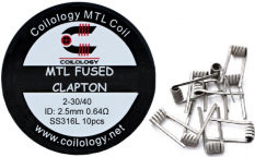 Coilology MTL fused clapton SS316 0,64OHM 10KS