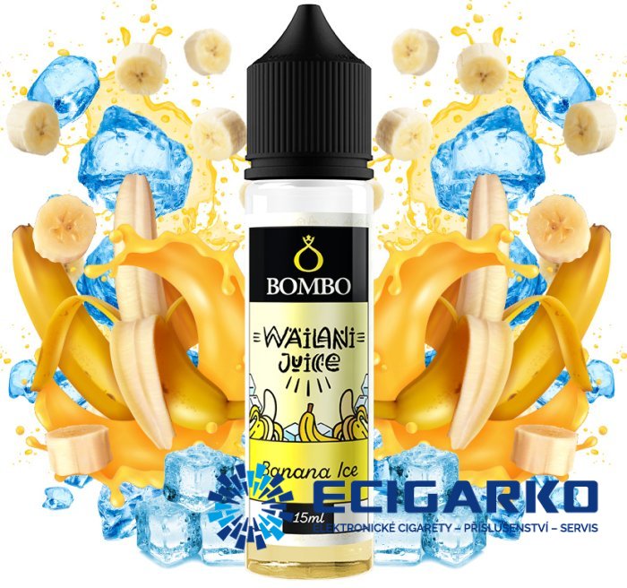 Bombo Wailani Juice Shake and Vape 15/60ml Banana Ice Bombo Wailani Juice Shake and Vape 15/60ml Banana Ice