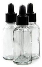 Prázdná skleněná lahvička s kapátkem 20ml