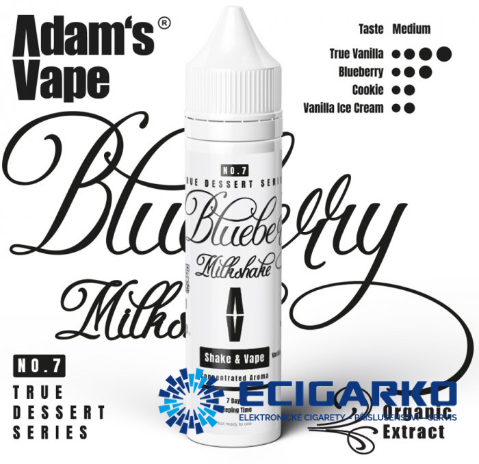 Adam's Vape True Dessert Shake and Vape 10/60ml Blueberry Milkshake