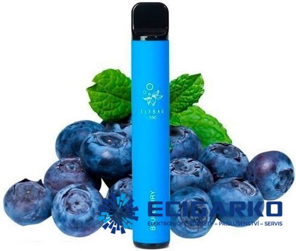 Elf Bar jednorázová e-cigareta Blueberry 20mg