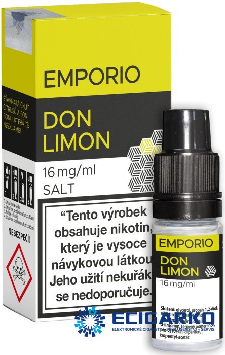 EMPORIO SALT liquid Don Limon 10ml - Síla nikotínu: 20mg EMPORIO SALT liquid Don Limon 10ml - Síla nikotínu: 20mg