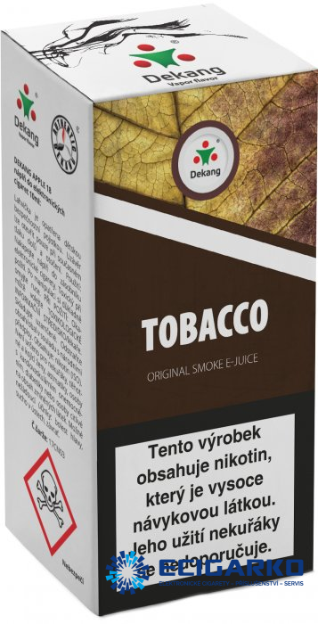 E-liquid Dekang 10ml Tobacco - Síla nikotínu: 18mg E-liquid Dekang 10ml Tobacco - Síla nikotínu: 18mg