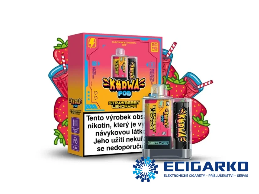 Kurwa POD 500mAh Strawberry Lemonade 20mg