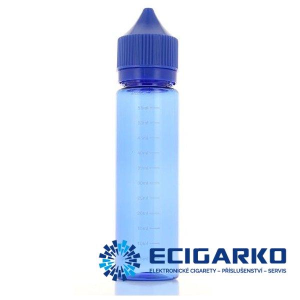 Prázdná lahvička s ryskou 120ml - Barva produktu: Modrá
