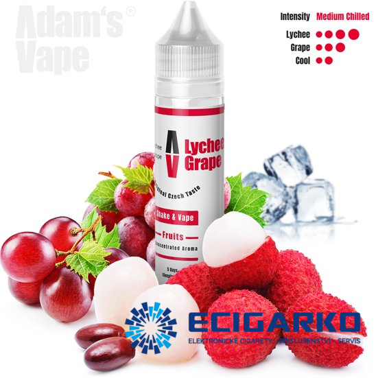 Adam's Vape Shake and Vape 10/60ml Lychee Grape