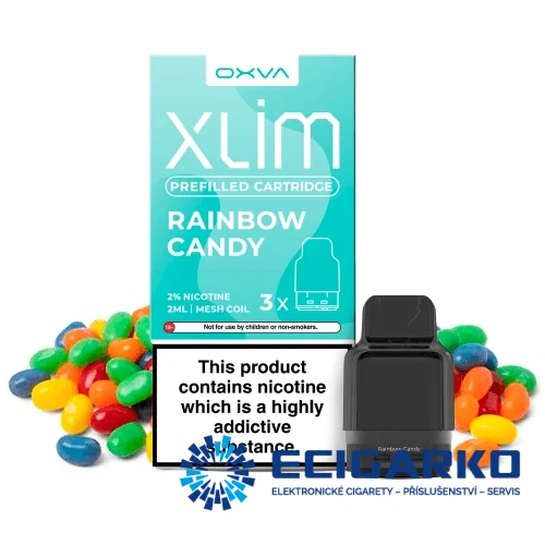 OXVA Xlim 3x cartridge Rainbow Candy 20mg