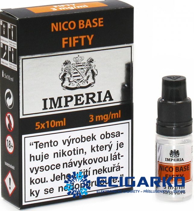 Imperia Nikotinová báze Fifty 5x10ml PG50/VG50 3mg