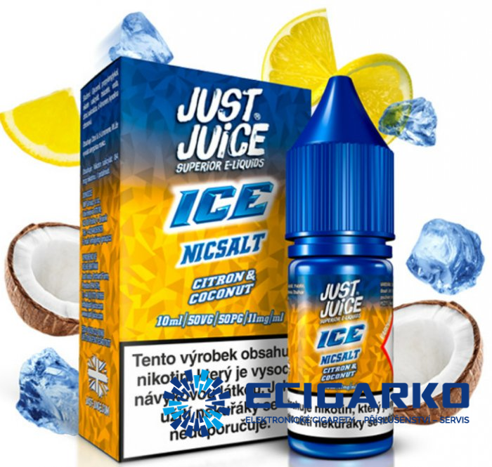Just Juice SALT liquid ICE Citron & Coconut 10ml - Síla nikotínu: 11mg