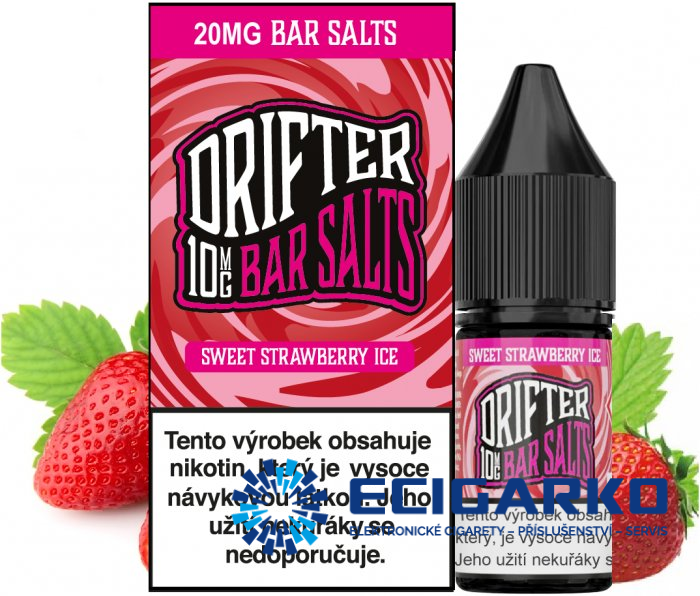 Drifter Bar Salts SALT Sweet Strawberry Ice 10ml - Síla nikotínu: 10mg