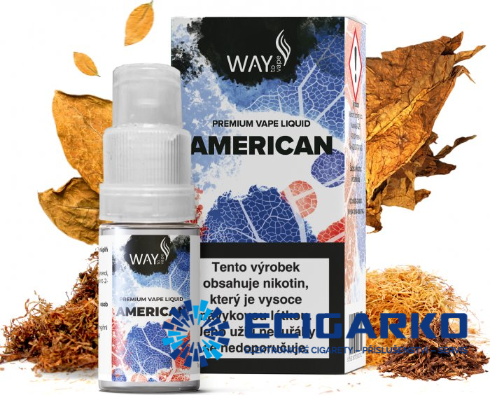 E-liquid Way to Vape American 10ml - Síla nikotínu: 3mg