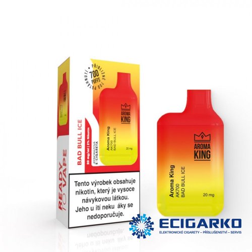 Aroma King AK Mini jednorázová e-cigareta Bad Bull Ice 20mg