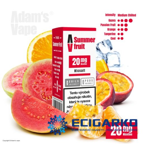Adam's Vape SALT Summer Fruit 10ml - Síla nikotínu: 10mg
