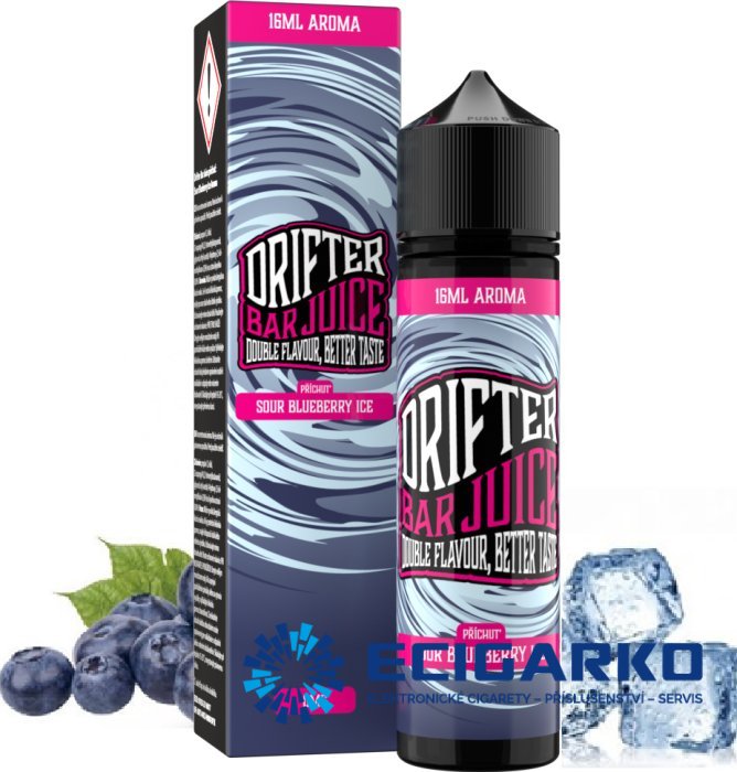 Juice Sauz Drifter Bar Shake and Vape 16/60ml Sour Blueberry Ice Juice Sauz Drifter Bar Shake and Vape 16/60ml Sour Blueberry Ice