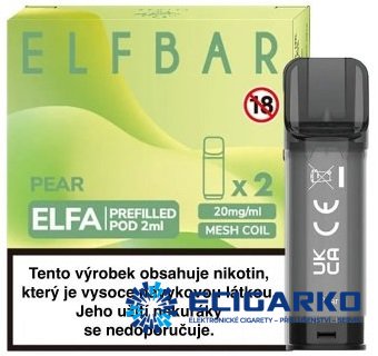 Elf Bar Elfa 2x cartridge Pear 20mg