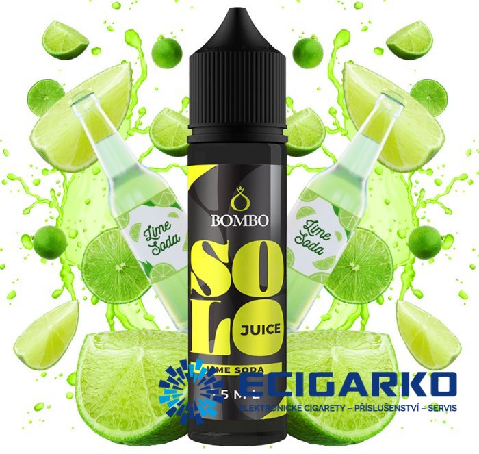Bombo Solo Juice Shake and Vape 15/60ml Lime Soda Bombo Solo Juice Shake and Vape 15/60ml Lime Soda