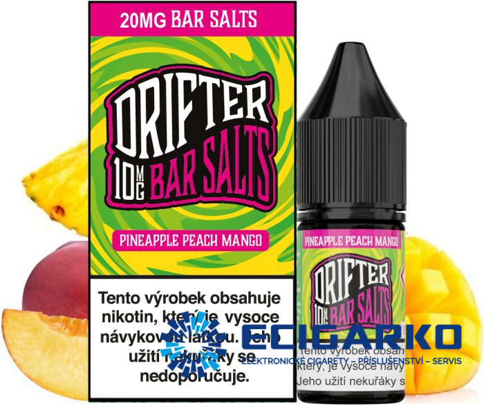 Drifter Bar Salts SALT Pineapple Peach Mango 10ml - Síla nikotínu: 20mg