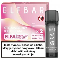 Elf Bar Elfa 2x cartridge Strawberry Ice Cream 20mg