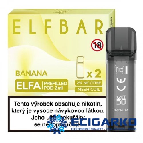 Elf Bar Elfa 2x cartridge Banana 20mg