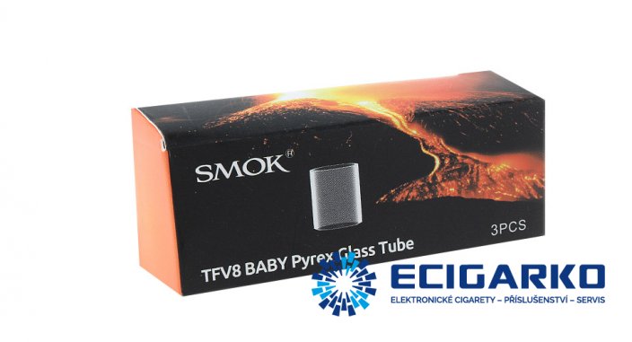Smok TFV8 Big Baby tělo (Pyrex) - Skla: (Sada Stick V8 3000mAh 7ml)