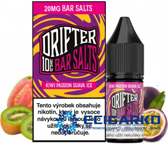 Drifter Bar Salts SALT Kiwi Passionfruit Guava Ice 10ml