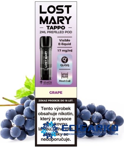 Lost Mary Tappo 1x cartridge Grape 17mg