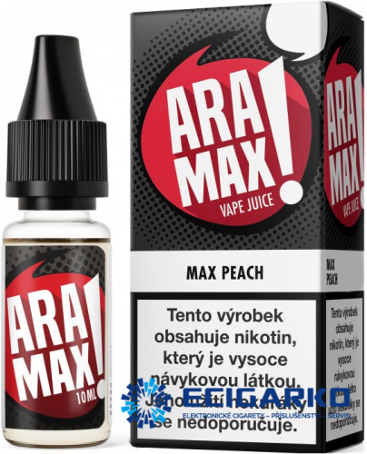 ARAMAX Max Peach 10ml - Síla nikotínu: 12mg