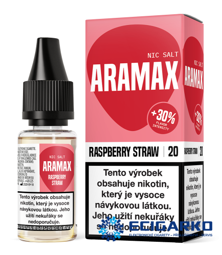 Aramax SALT Raspberry Straw 10ml - Síla nikotínu: 10mg