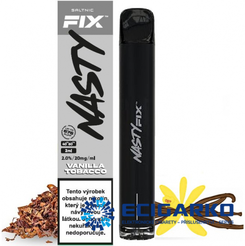 Nasty Juice Air Fix jednorázová e-cigareta Vanilla Tobacco