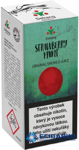 E-liquid Dekang 10ml Jahoda-Mint - Síla nikotínu: 18mg