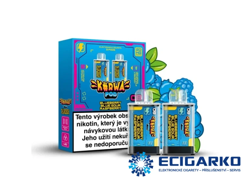 Kurwa 2x cartridge Blueberry Blue Sour Raspberry 20mg