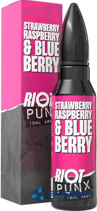 Riot Squad PUNX Shake and Vape 10/60ml Jahoda, borůvka a malina