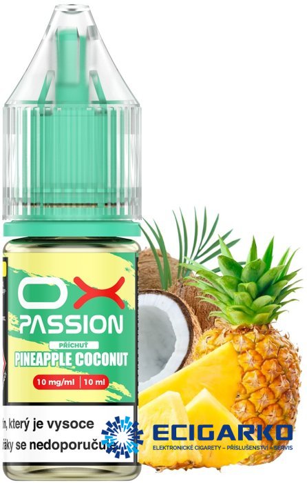 OXVA OX PASSION SALT Pineapple Coconut 10ml - Síla nikotínu: 20mg OXVA OX PASSION SALT Pineapple Coconut 10ml - Síla nikotínu: 20mg