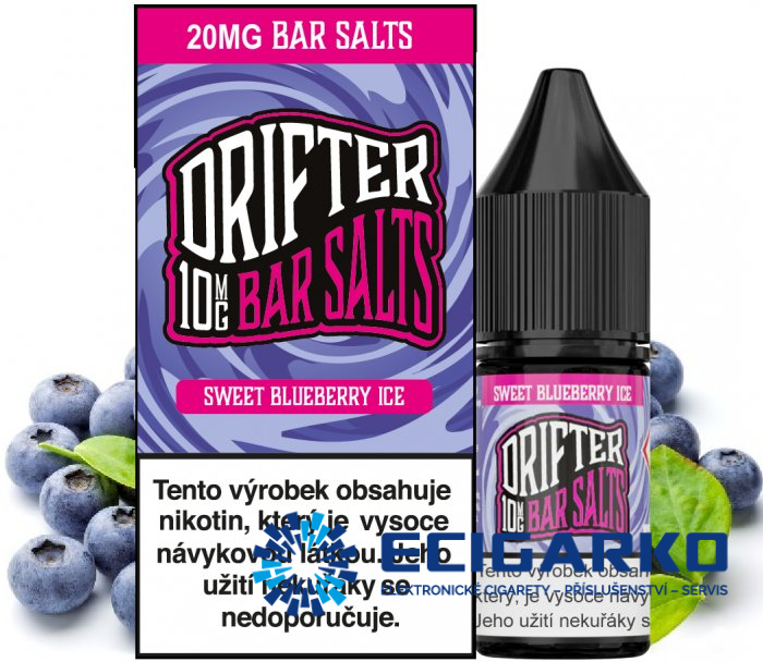 Drifter Bar Salts SALT Sweet Blueberry Ice 10ml - Síla nikotínu: 20mg