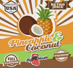 Big Mouth-Retro Juice Příchuť 10ml Ananas & Kokos