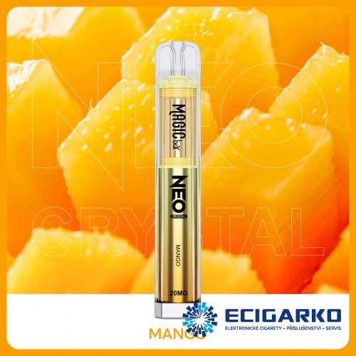 Magic Bar Neo Crystal jednorázová e-cigareta Mango 20mg