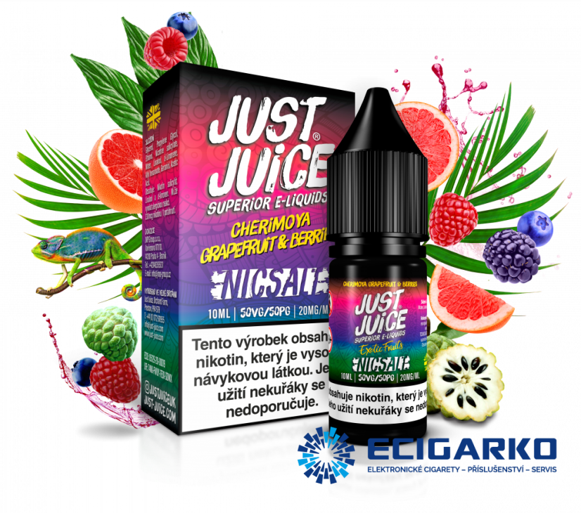 Just Juice SALT liquid Cherimoya Grapefruit & Berries 10ml Just Juice SALT liquid Cherimoya Grapefruit & Berries 10ml