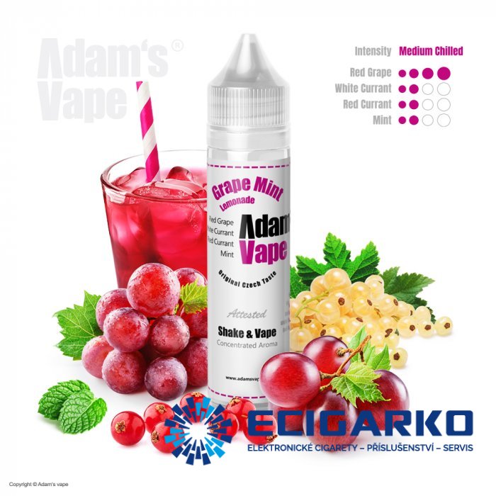 Adam's Vape Shake and Vape 10/60ml Grape Mint Lemonade