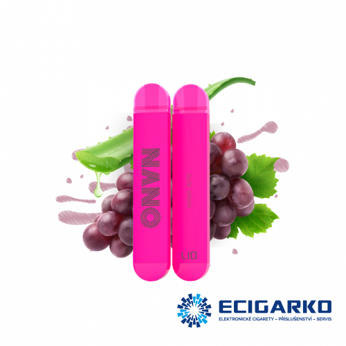 IJOY LIO NANO X jednorázová e-cigareta Aloe Grape 20mg