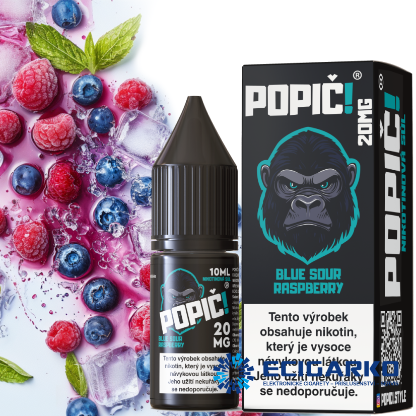 Popič! SALT Blue Sour Raspberry 20mg 10ml Popič! SALT Blue Sour Raspberry 20mg 10ml