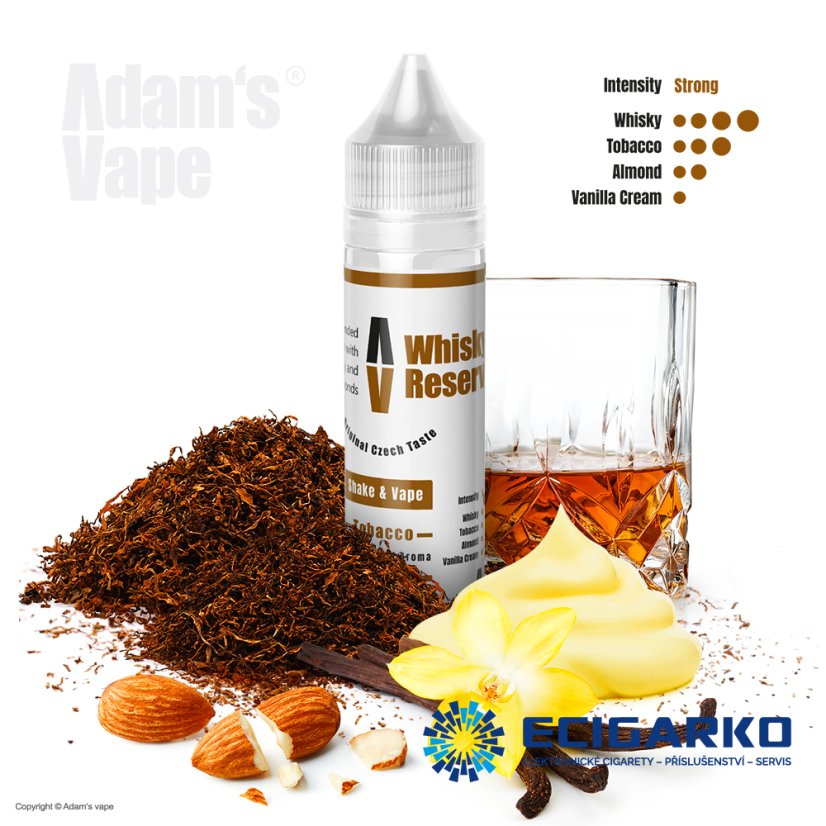 Adam's Vape Shake and Vape 10/60ml Whiskey Reserve