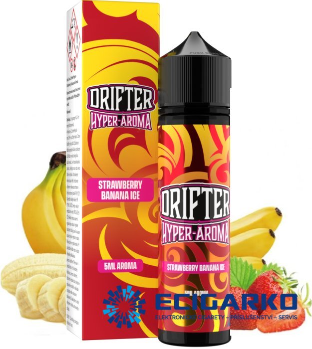 Juice Sauz Drifter Hyper  Shake and Vape 5/60ml Strawberry Banana Ice