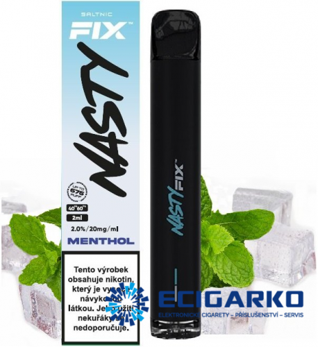 Nasty Juice Air Fix jednorázová e-cigareta Menthol