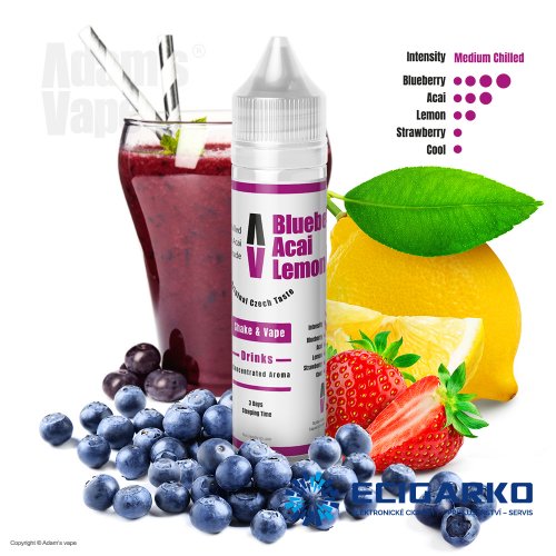 Adam's Vape Shake and Vape 12/60ml Blueberry Acai Lemonade