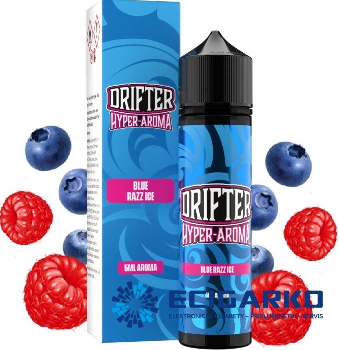 Juice Sauz Drifter Hyper  Shake and Vape 5/60ml Blue Razz Ice