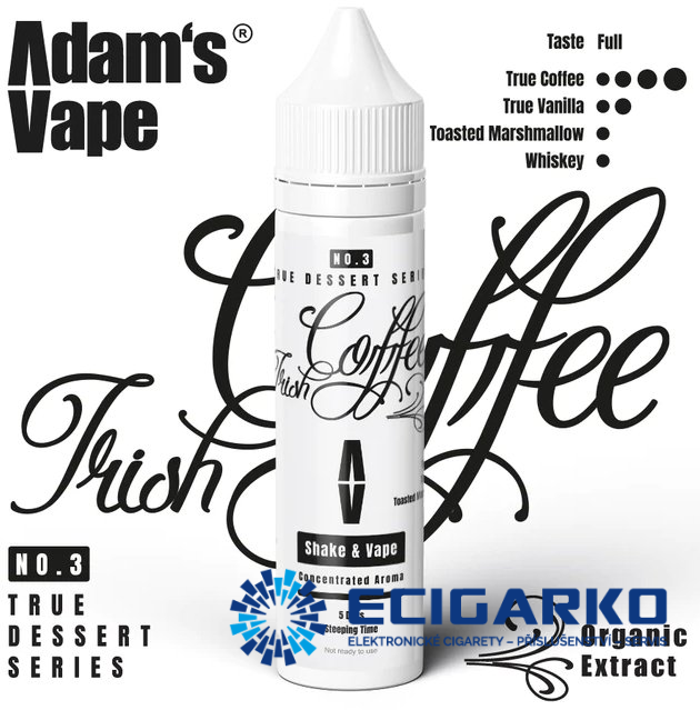 Adam's Vape True Dessert Shake and Vape 10/60ml Irish Coffee Adam's Vape True Dessert Shake and Vape 10/60ml Irish Coffee