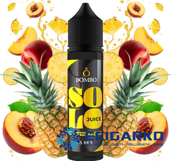 Bombo Solo Juice Shake and Vape 15/60ml Pineapple Peach Bombo Solo Juice Shake and Vape 15/60ml Pineapple Peach