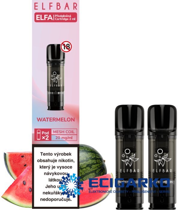 Elf Bar Elfa 2x cartridge Watermelon 20mg