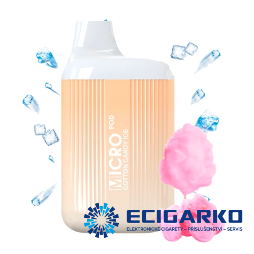 Micro Pod jednorázová e-cigareta Cotton Candy Ice 20mg
